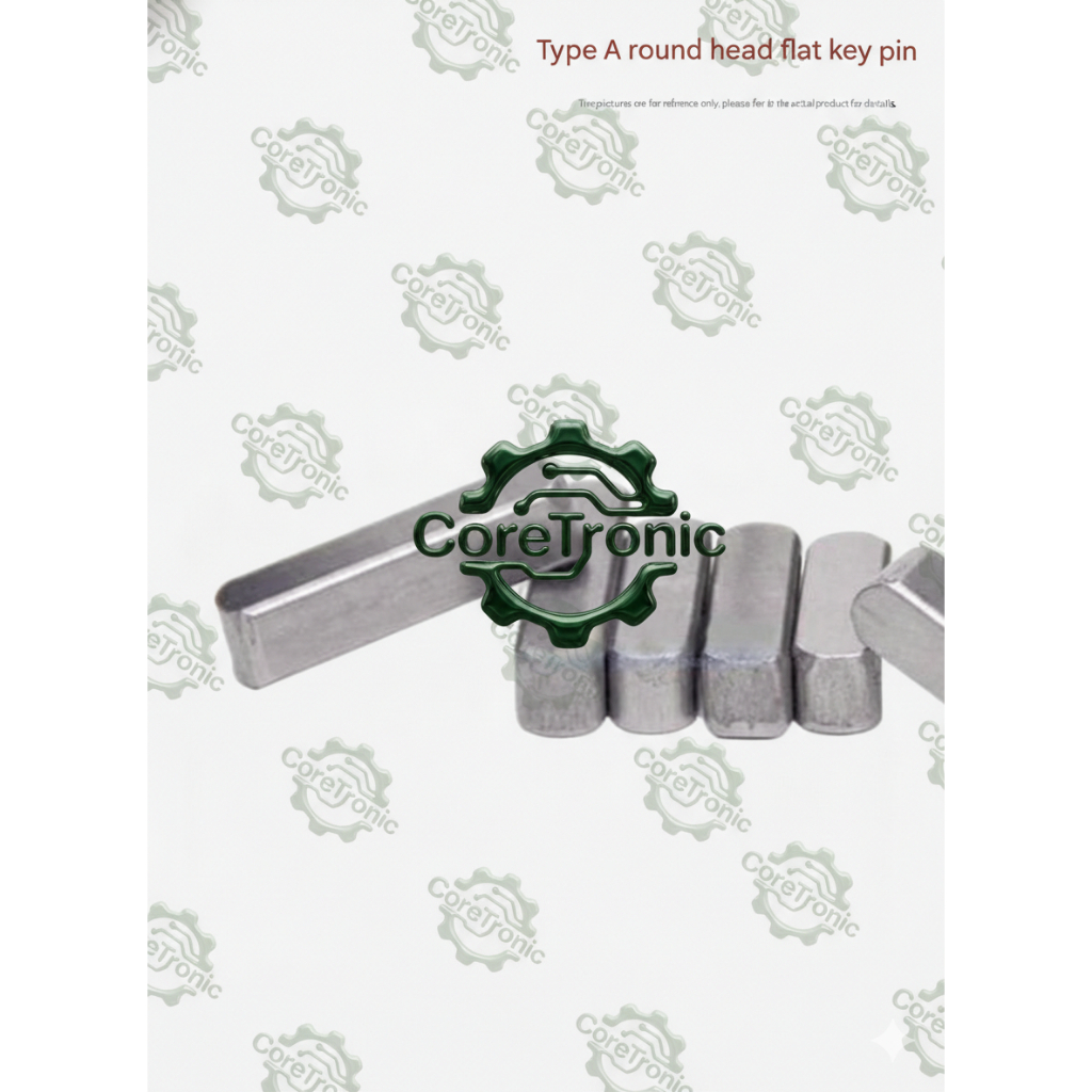 Besi Spi As Poros (Parallel Key) Type A Ujung Bulat  Pengunci Gear & Pulley (8839)