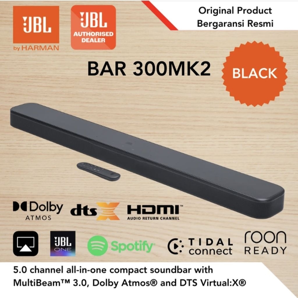 JBL Bar 300 Bar300 / 5.0-Ch Speaker Soundbar with Dolby Atmos