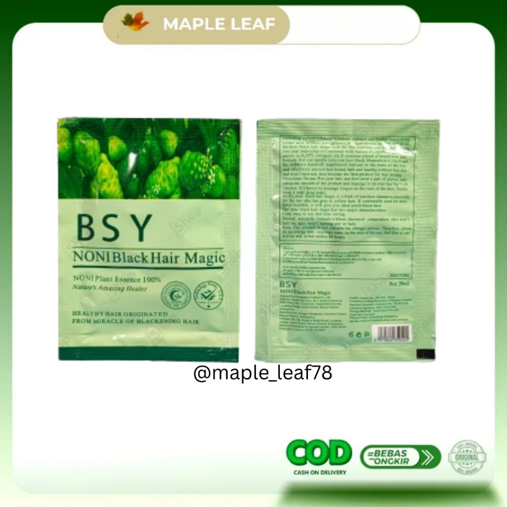 BSY Noni Black Hair Magic Shampo Bpom