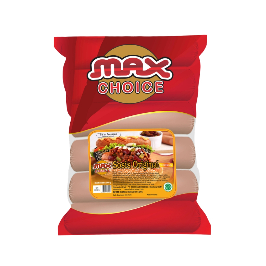 Max Choice Bratwurst Sosis Sapi 500gr
