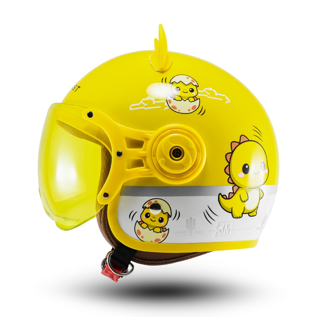 Helm Anak BIP PLAST Helm Anak Retro Pilot Karakter Kaca Pilot SNI