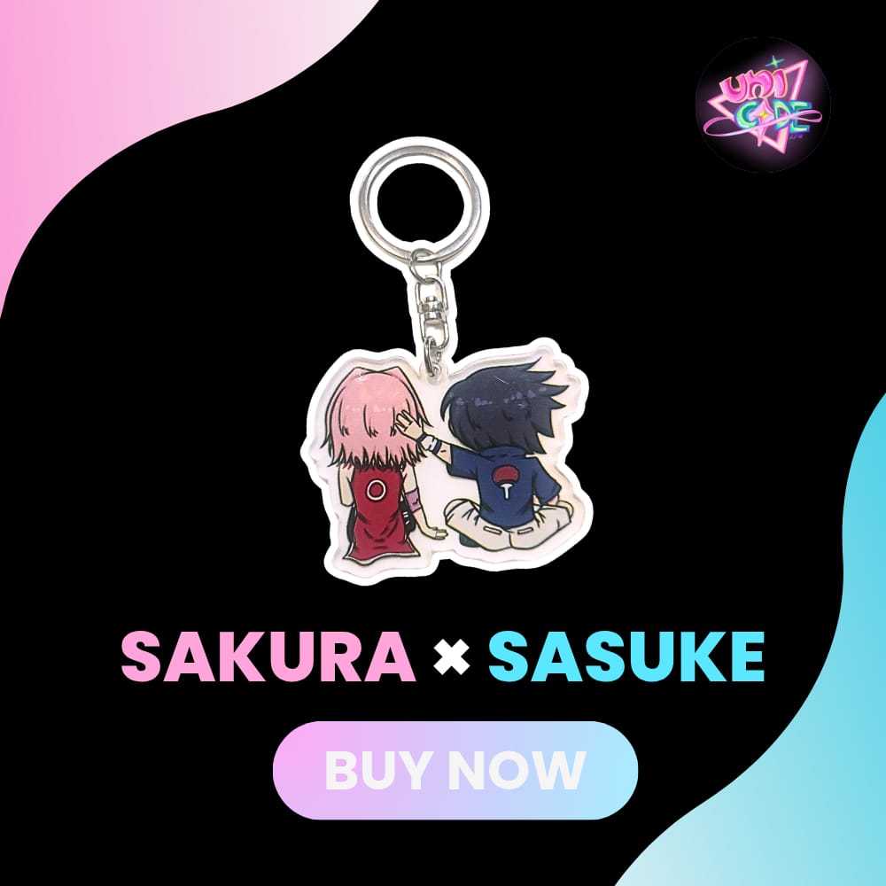 Gantungan Kunci SasuSaku | Custom Keychain | UNICODE