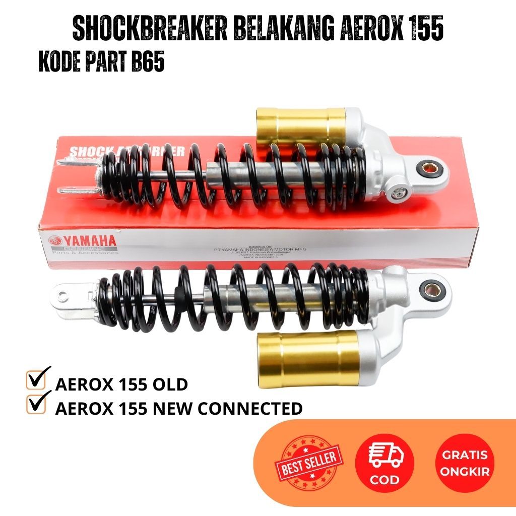 Shockbreaker Belakang Tabung Yamaha AEROX 155 - Shok Belakang Aerox Old - Aerox 155 New B65 Original