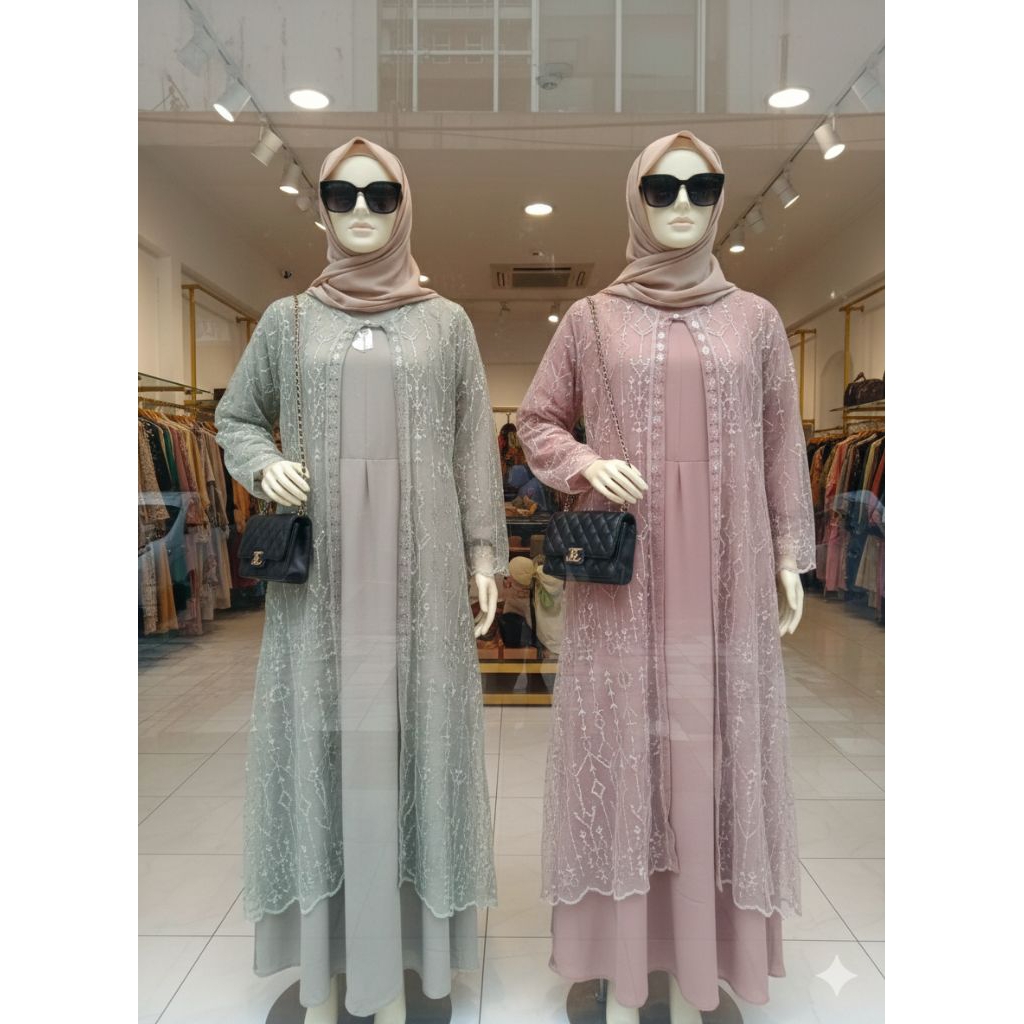 Gamis outer brukat