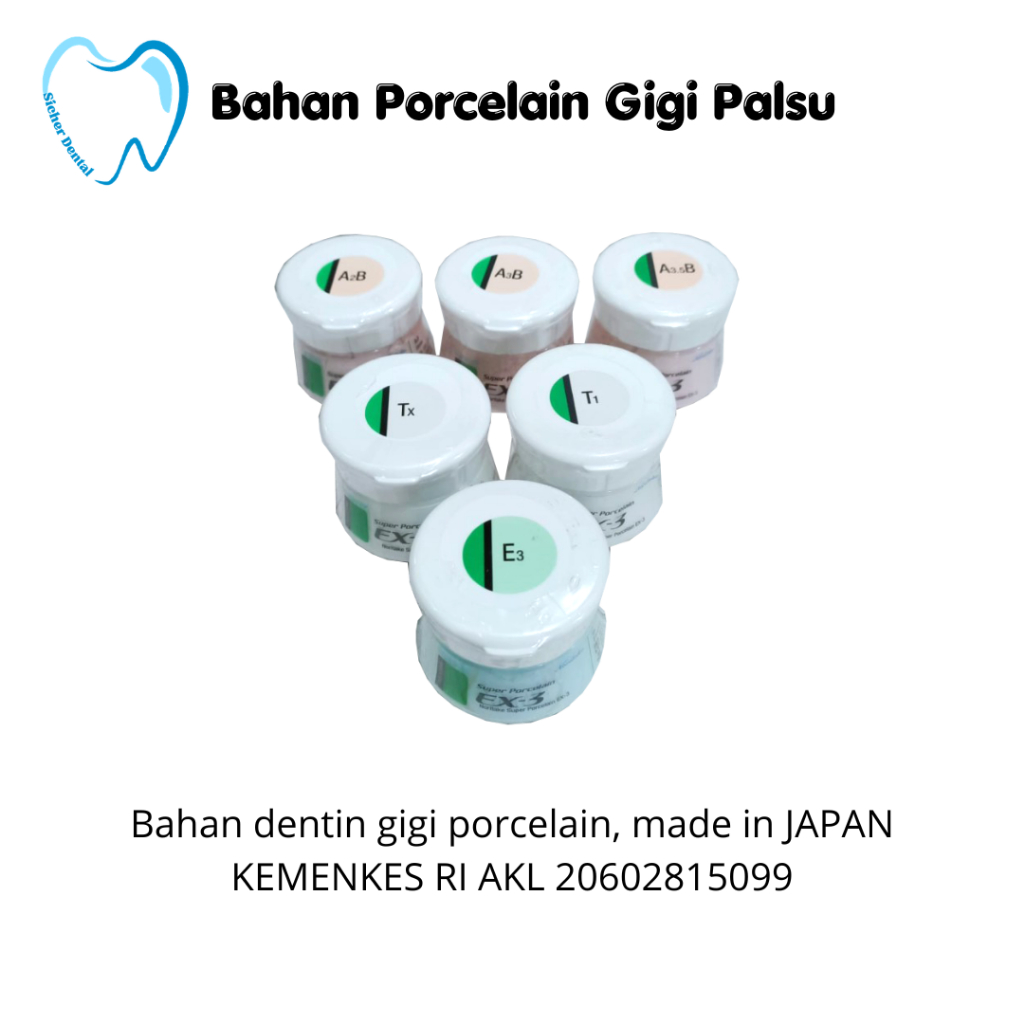 Bahan Porcelain Gigi Palsu/Dentin/Body/Noritake  50gr