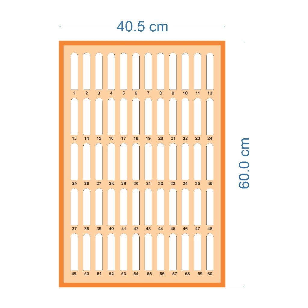 Rak Tempat HP 60 Slot Rak Penyimpanan HP Susun Kayu