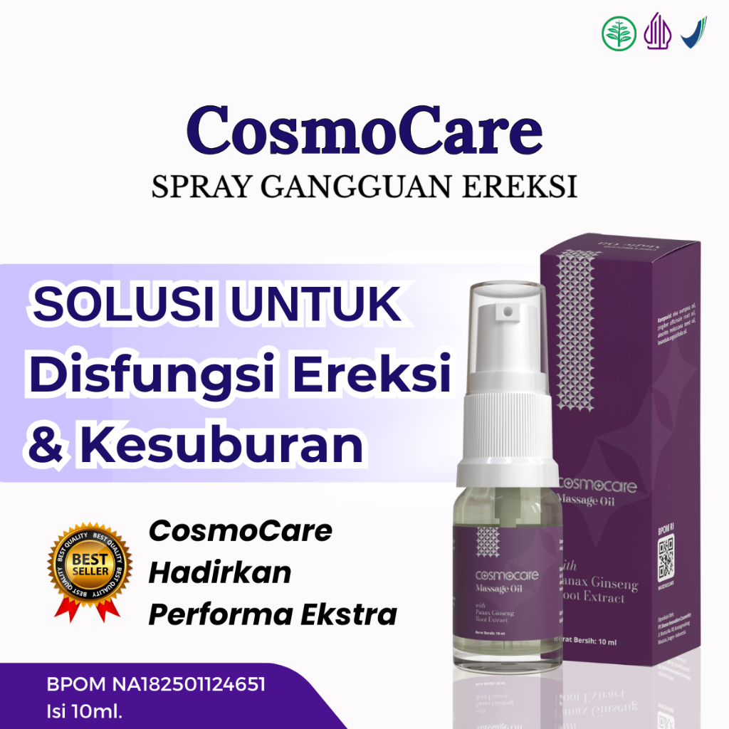 Cosmocare Minyak Pijat Anti Loyo Atasi Gangguan Disfungsi Ereksi Original BPOM 10 ml