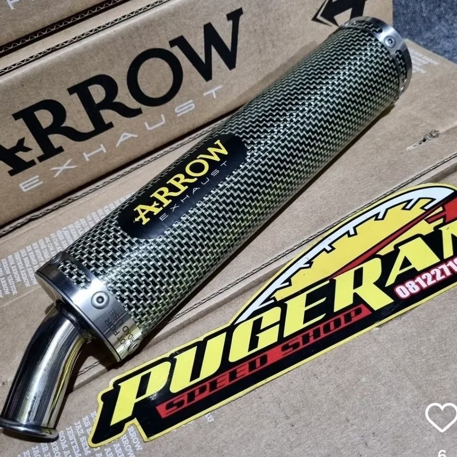 KNALPOT SILINCER ARROW 2 TAK CARBON