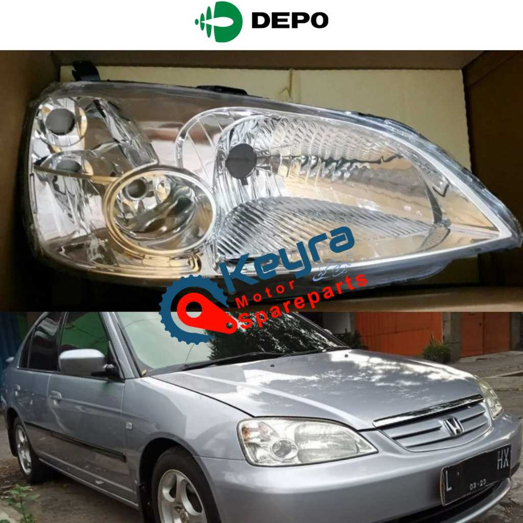 REFLEKTOR LAMPU DEPAN HONDA CIVIC 2001 ORI DEPO