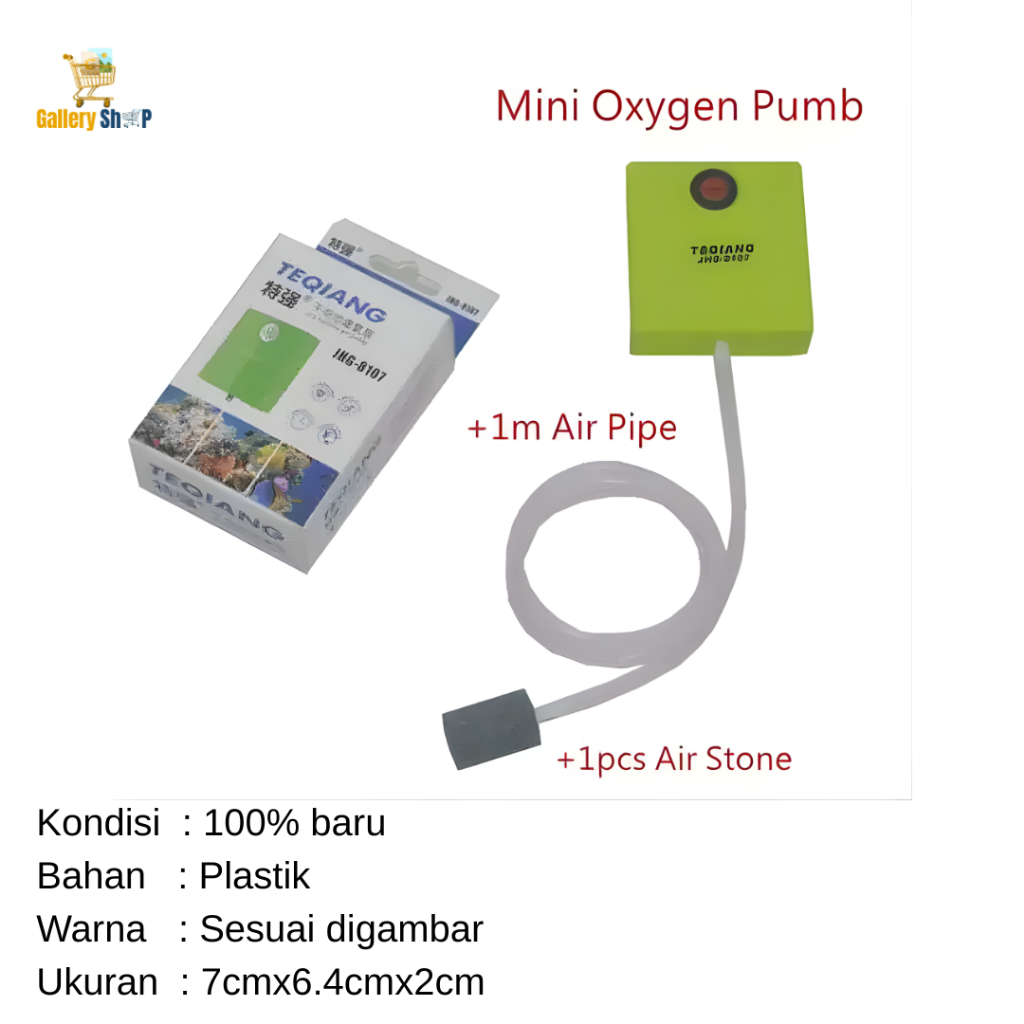Pompa Aerator Oksigen Dengan Baterai Untuk Aquarium Ikan