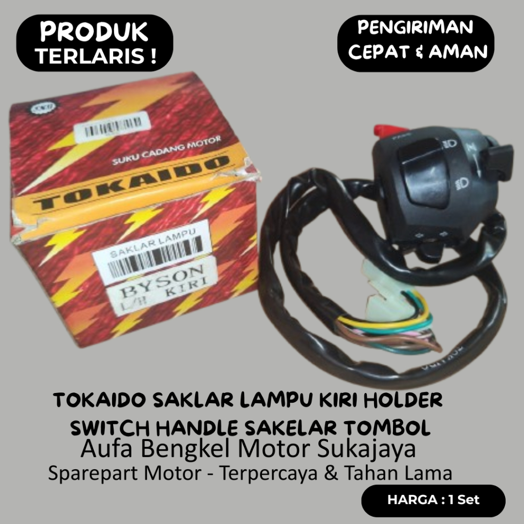 Tokaido Saklar Kiri Yamaha Byson Holder Switch Handle Tombol Sakelar Motor