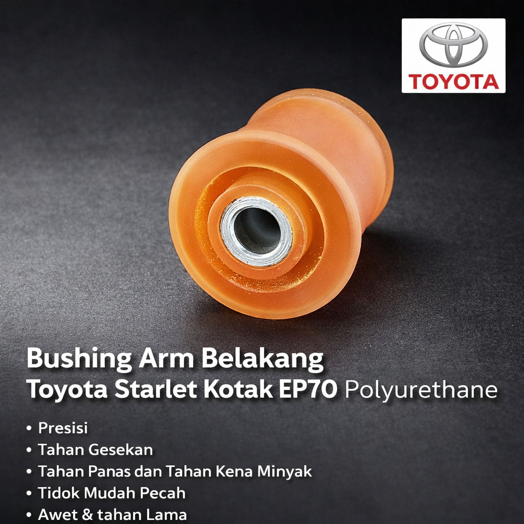 Bushing arm belakang Toyota Starlet kotak bahan PIU arm belakang Starlet EP70 - 71 arm starlet kotak