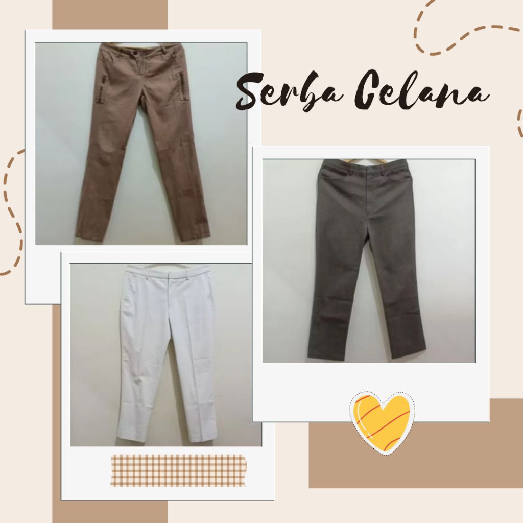 Pre loved mulai 10 K celana panjang CEWEK MURAH - De Palma