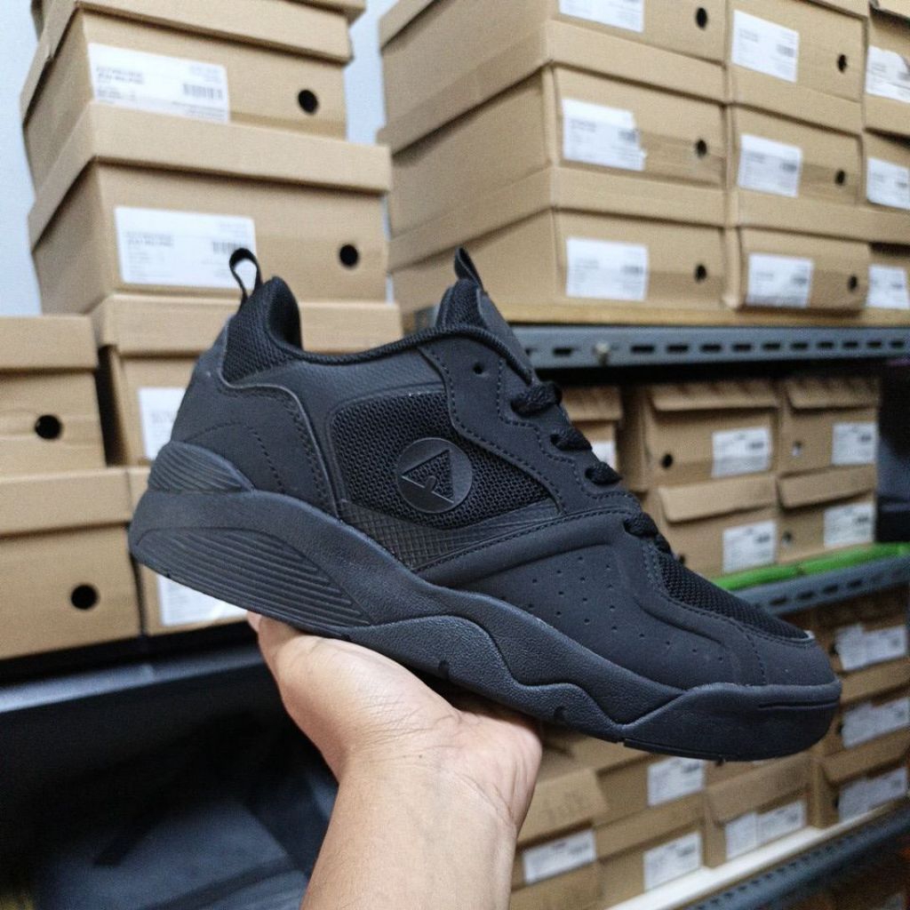 Sepatu Sneaker's Pria Airwalk Clove Full Black Original Resmi Sport Station