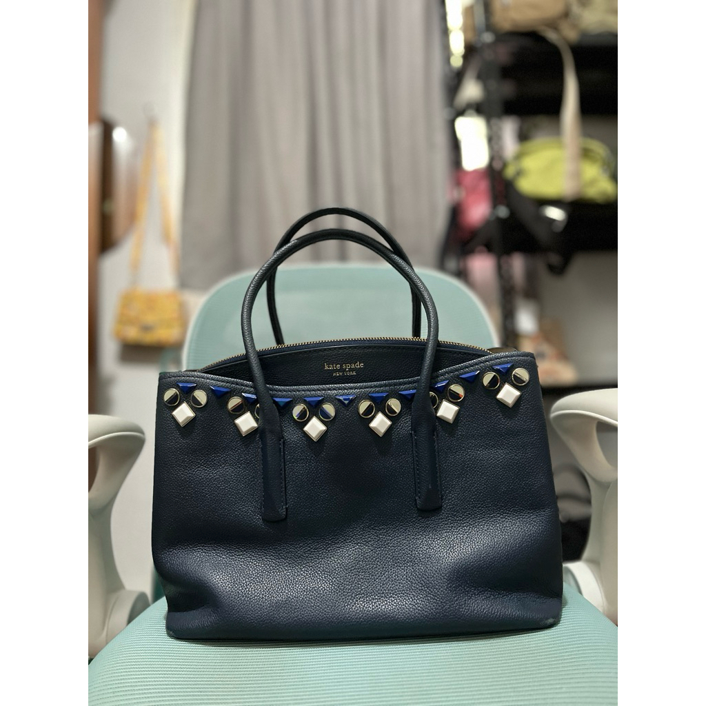 KA MARGAUX JEWELED MEDIUM SATCHEL