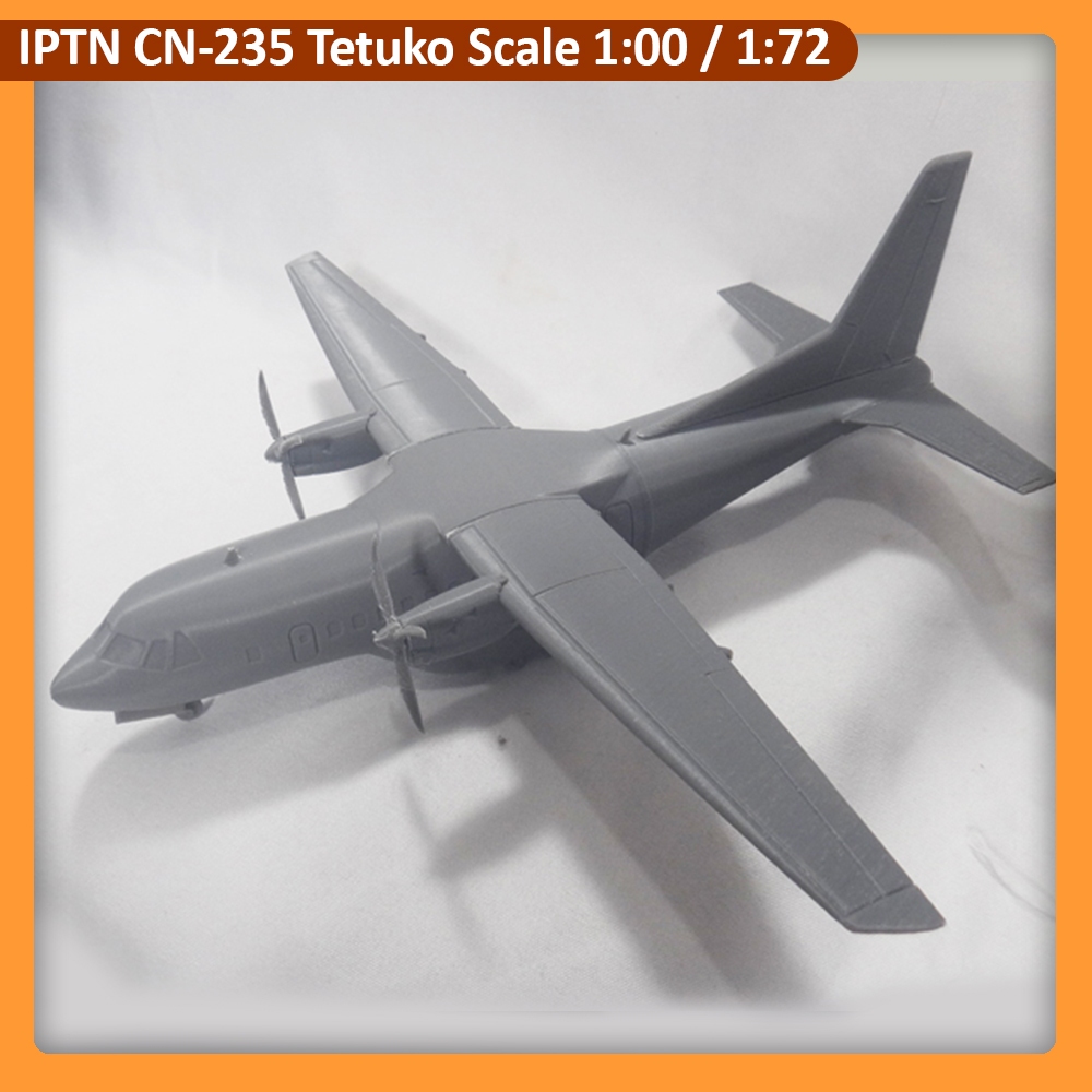 Miniatur Pesawat CN-235, 3D Print CN235 Tetuko IPTN PT.DI