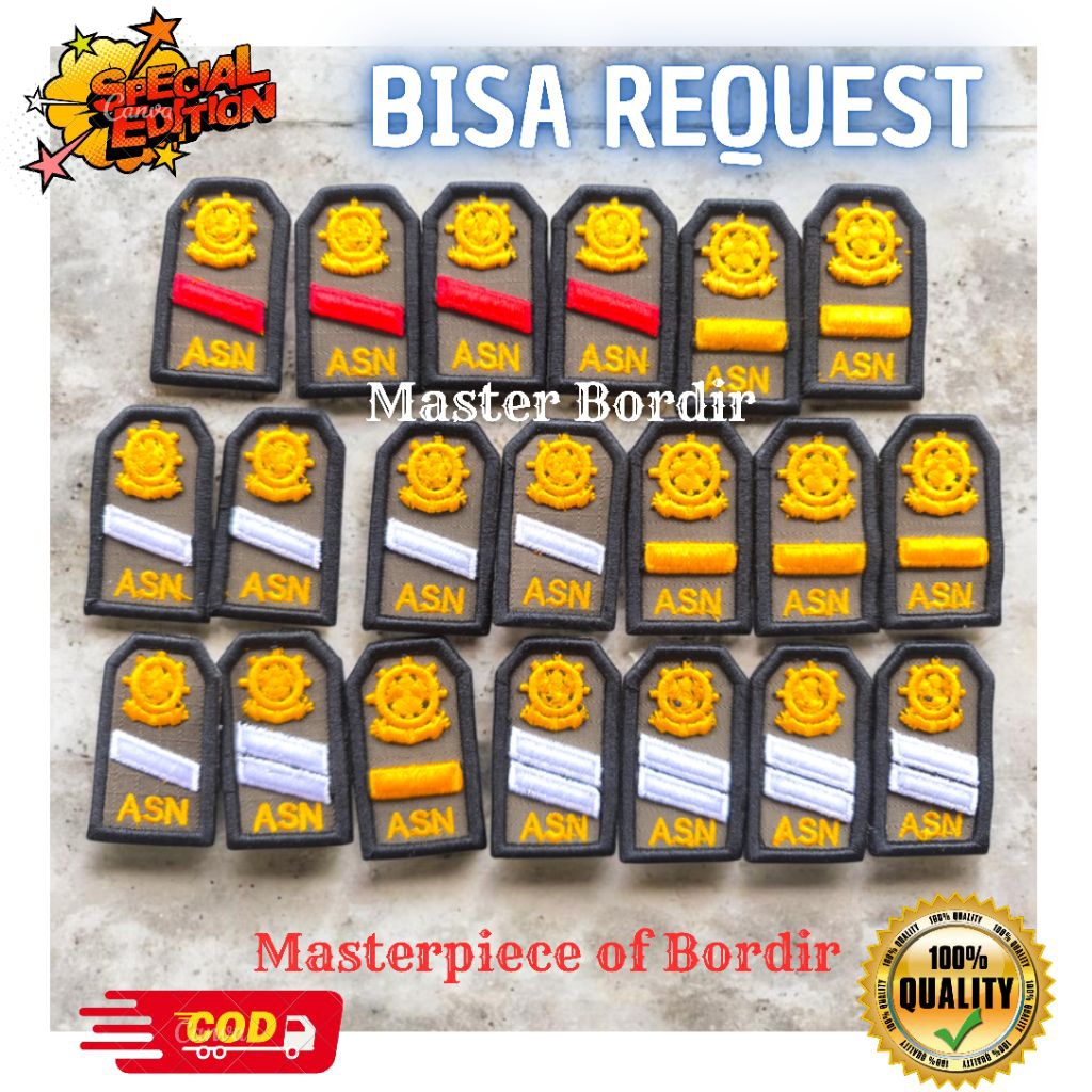 BORDIR PANGKAT POL PP [MODE KHUSUS]