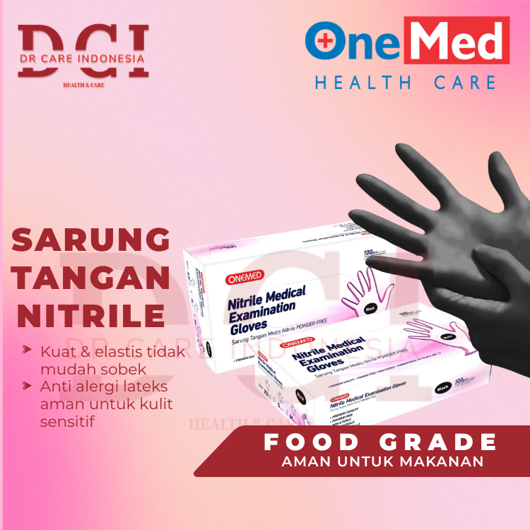 Sarung Tangan Nitrile Safeglove Isi 100 Pcs Handscoon Safeglove Sarung Tangan Safeglove Nitril
