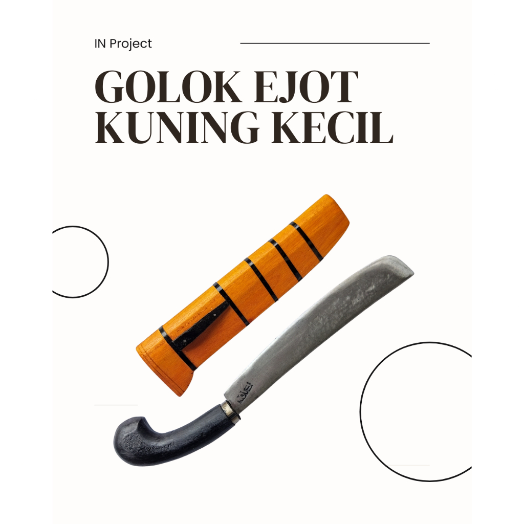 Golok Ejot Kuning Kecil, Tanduk Kuat dan Tajam - Golok Pangkas
