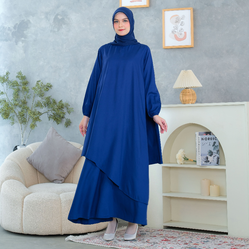 RILLEY - Gamis Amerta | Gamis Wanita Bahan Rayon Twill Adem