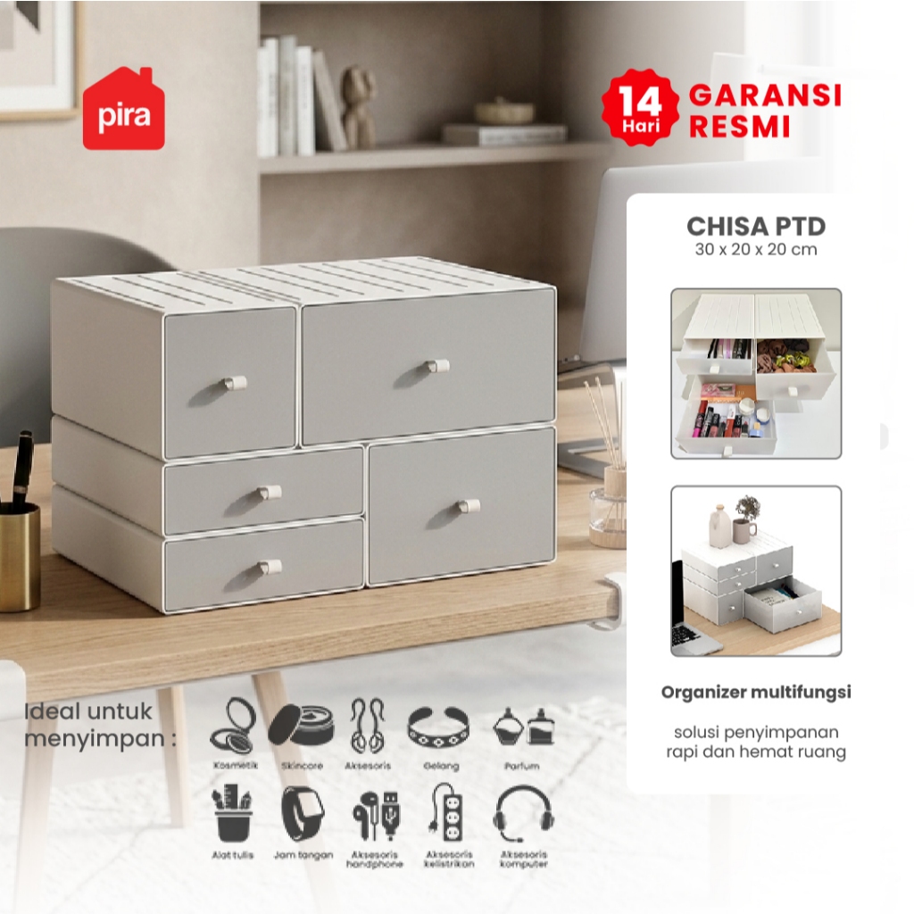 PIRA - CHISA PTD Rak Plastik Serbaguna / Laci Susun [3pl]