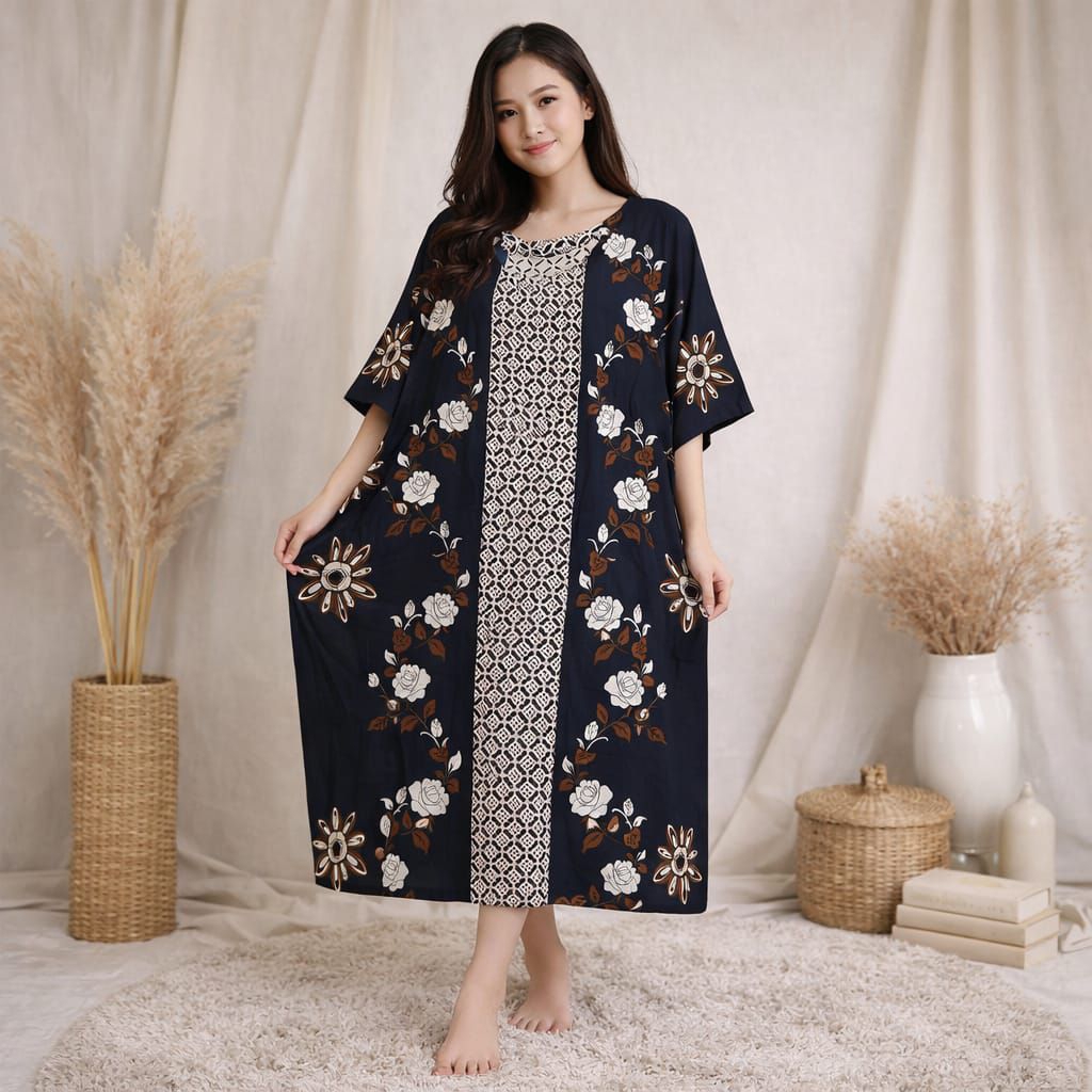 Daster Kalong Jumbo LD 130 - Daster Lowo Jumbo - Daster Super Jumbo Bahan Katun Rayon adem