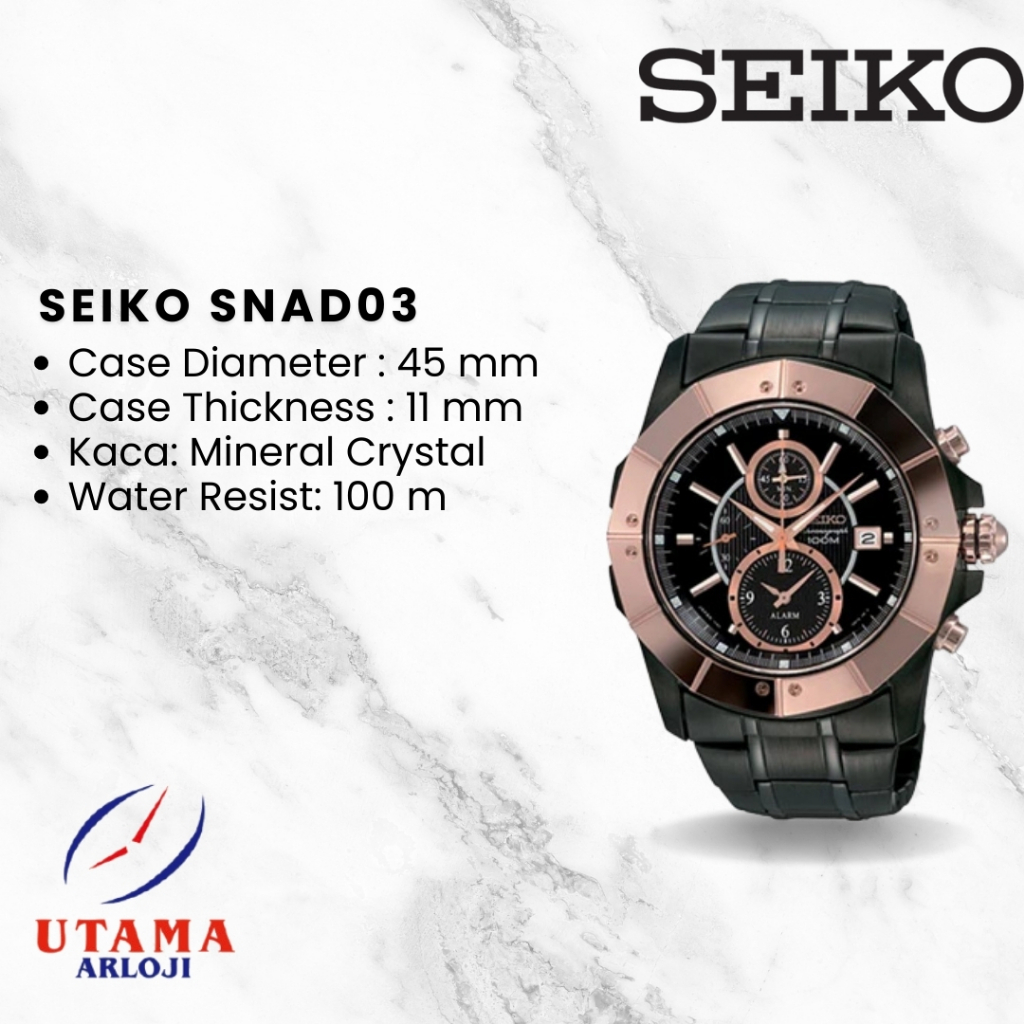 SEIKO Lord Chronograph SNAD03 Jam Tangan Chronograph Pria