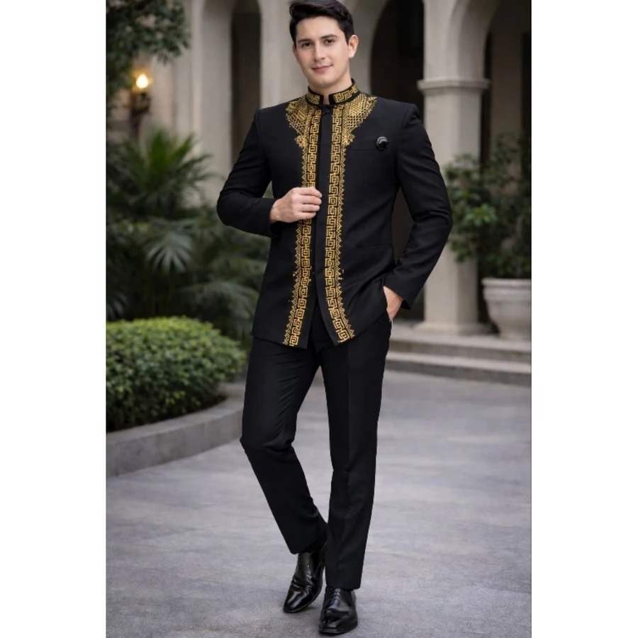 COD Jasko pria jasko bordir jas koko PREMIUM putih bordir sorban bahan adem dan lembut