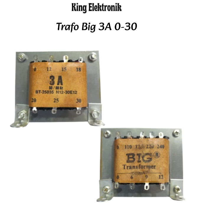 Trafo BIG 3A NON CT 0-30V