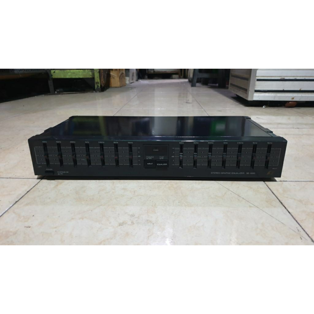 graphic equalizer vintage sansui se-1000 made in japan 14channel 2x7band graphic equalizer second be