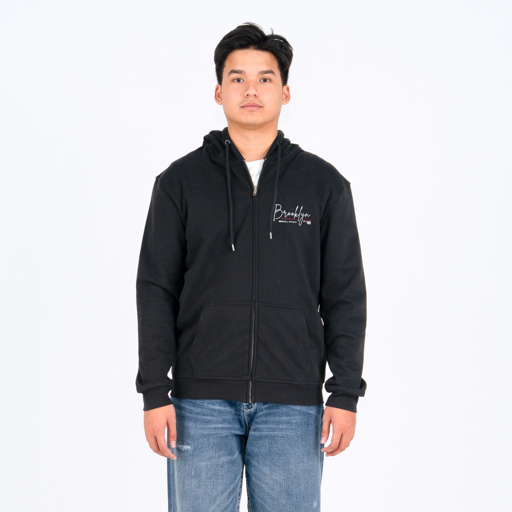 BENHILL Sweat Hoodie  Zipper Unisex   Black A750-39250