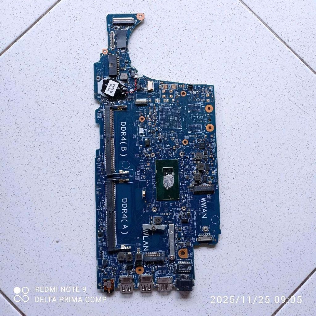 Motherboard laptop dell latitude 3480 intel i3-6006U KONDISI RUSAK