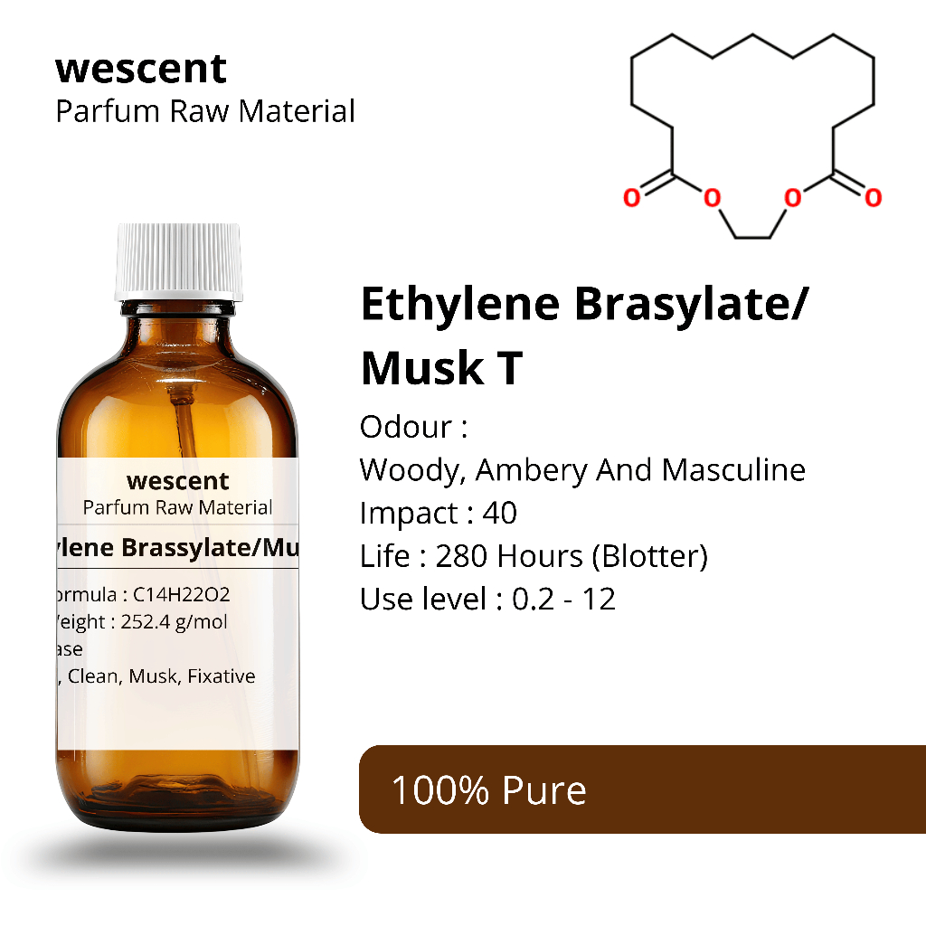 Aroma Chemical - 10ml Ethylene Brassylate Perfume Ingredient Musk T Fixative Clean Musk