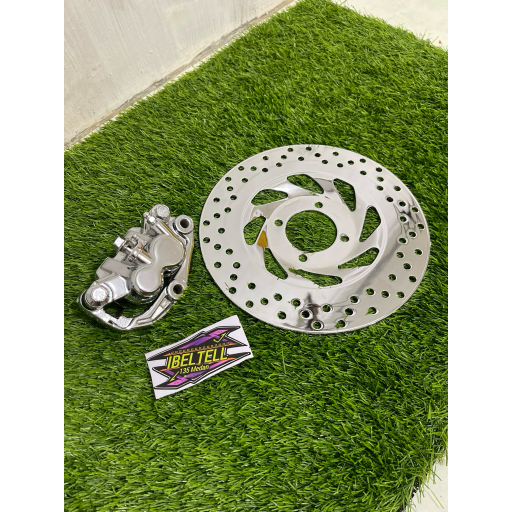 PIRINGAN CAKRAM RX KING/KALIPER SET+PIRINGAN CAKRAM RX KING ORIGINAL CHROME