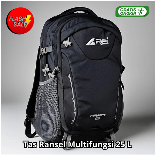 Tas Ransel Rei Perfect 25L Ori Dengan Raincover Dapper Bag Pria Wanita Anti Air Waterproof Premium B