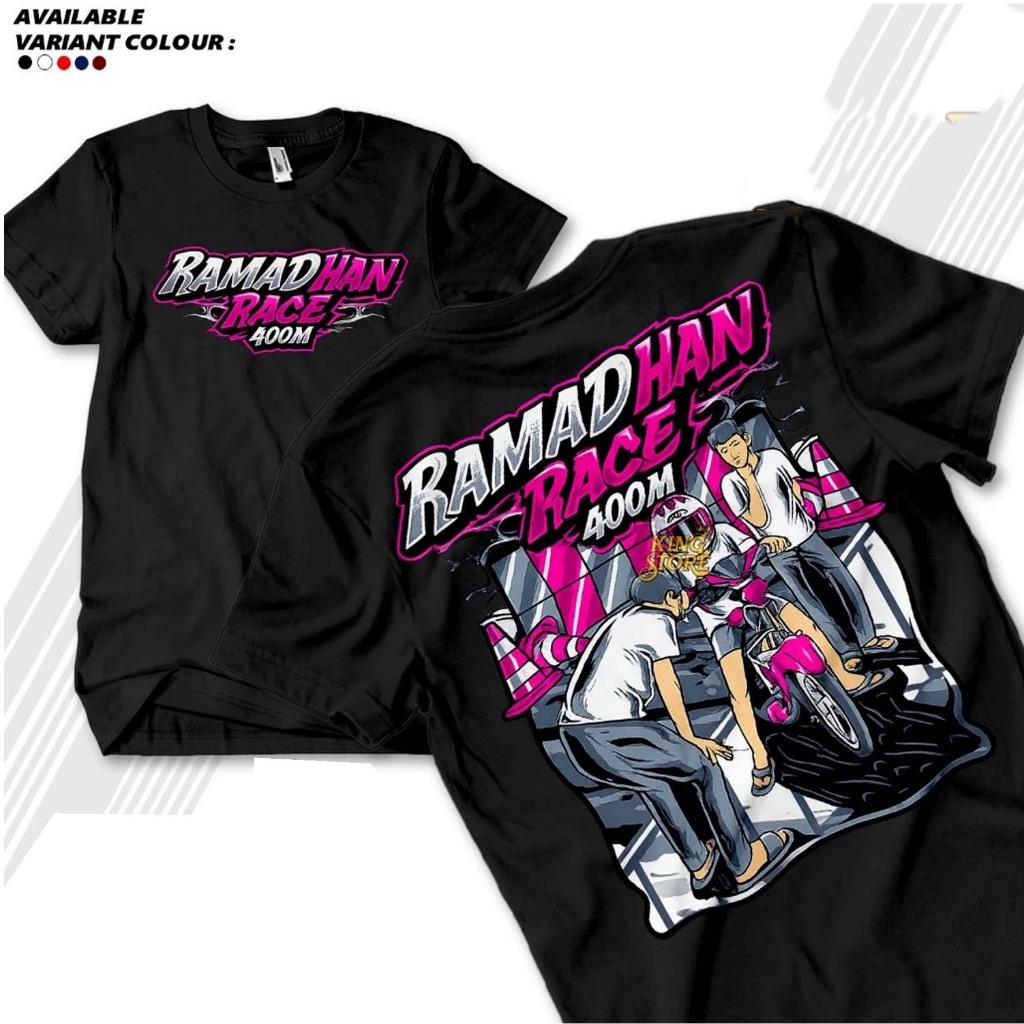 Kaos Ramadhan Race 400M 2026 Marhaban Ya Balapan Drag Bike Baju Ramadan Race Repeat Racing Motor COD