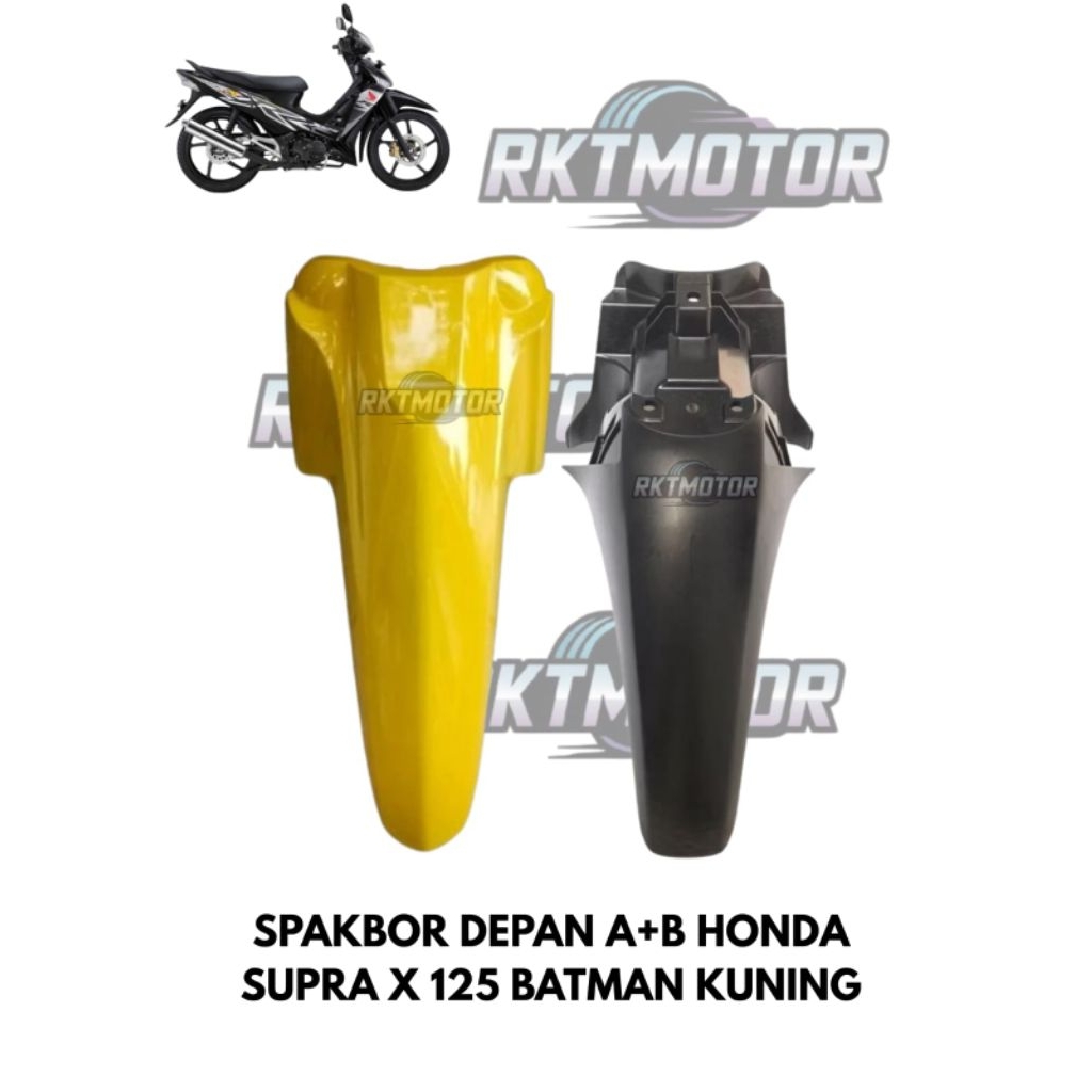 ECERAN - SPAKBOR SET AB SUPRA X 125 BATMAN KUNING // SPAKBOR AB SUPRA X 125 BATMAN