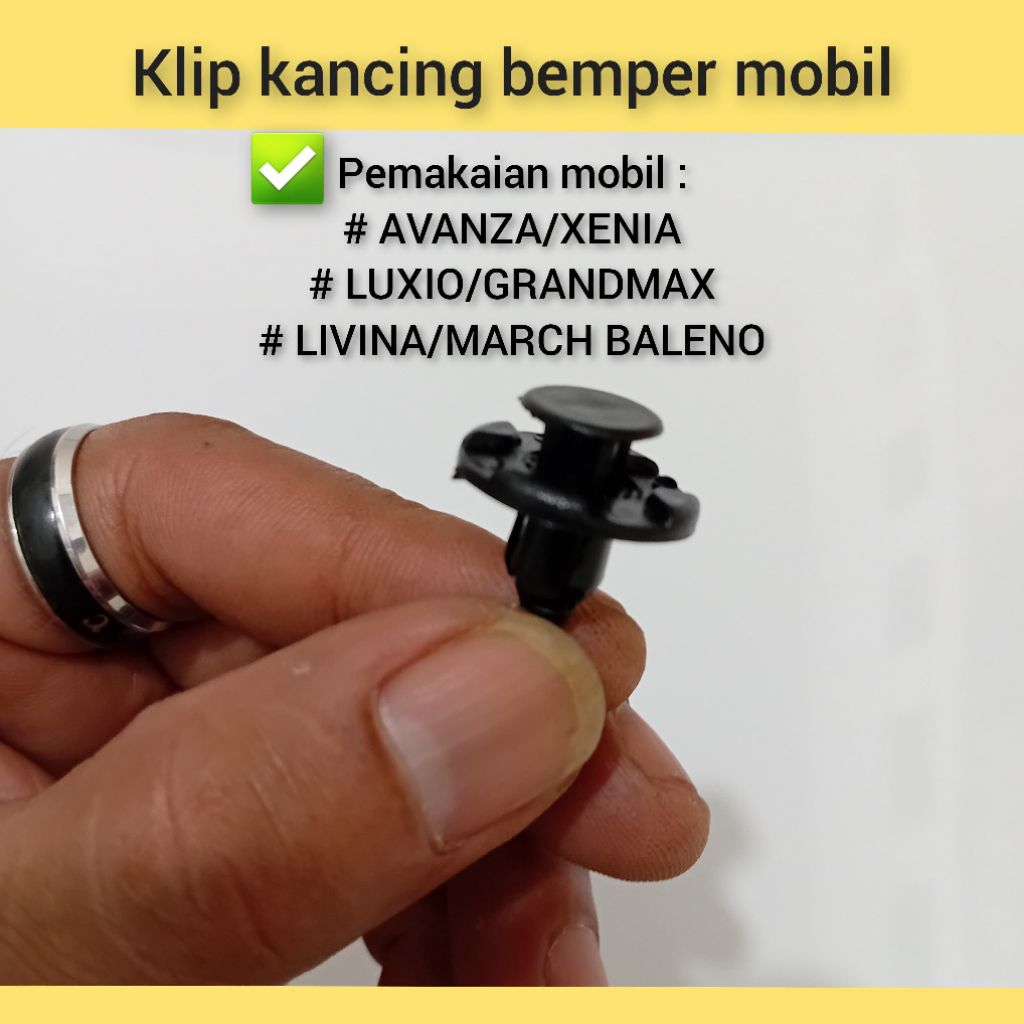 klip kancing bemper mobil avanza xenia luxio grand max baleno march luvina harga per 10pcs.
