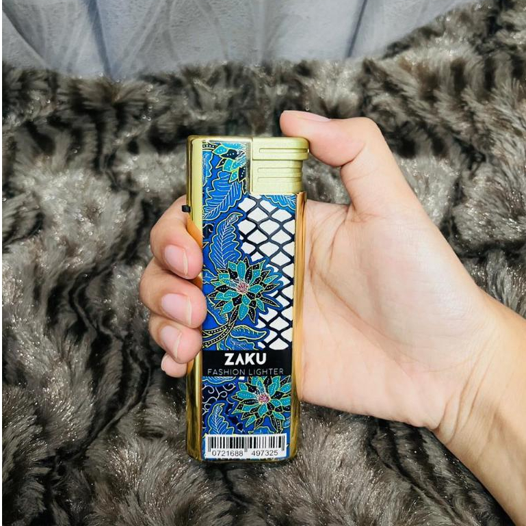KOREK API BARA JUMBO BESAR GOLD EMAS MOTIF BATIK INDONESIA
