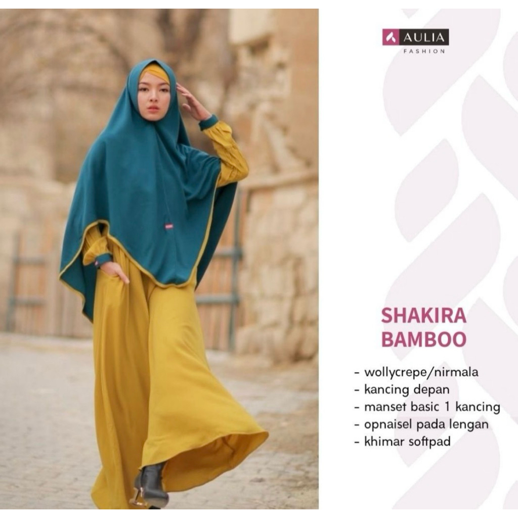 PL GAMIS AULIA FASHION SHAKIRA BAMBO SIZE L