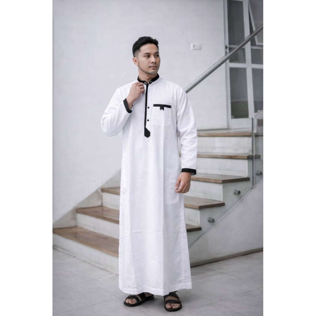Baju Jubah Gamis PRIA jubah Pria Katun Twill