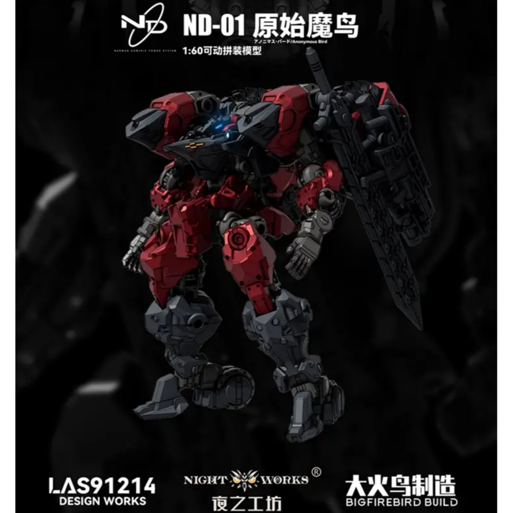BigFireBird ND-01 Primordial Demon Bird 1/60 Scale Model Kit