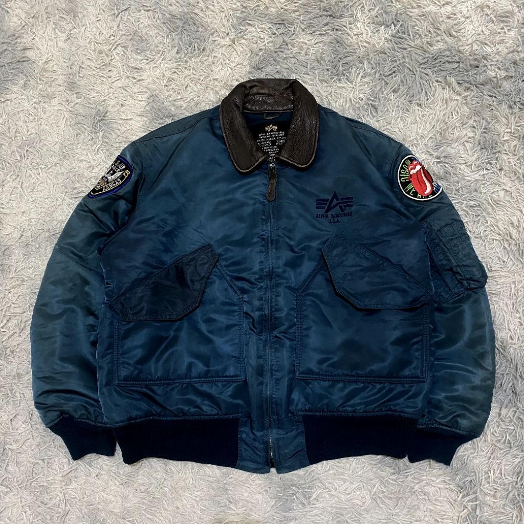 Vintage Alpha Industries Ma-1 flight jacket sz L xL