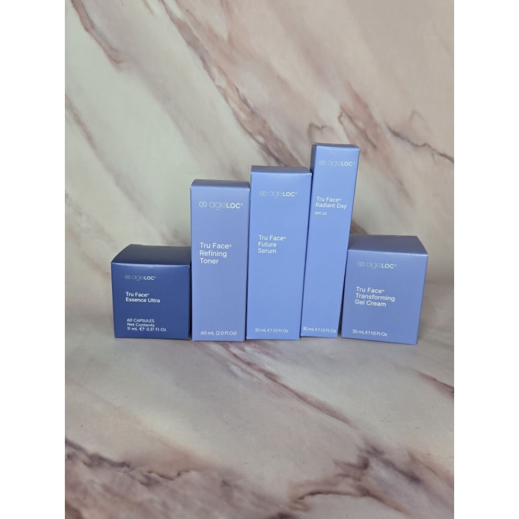 TRU FACE FUTURE SERUM, RADIAN DAY, NIGHT CREAM, TONER, TFEU
