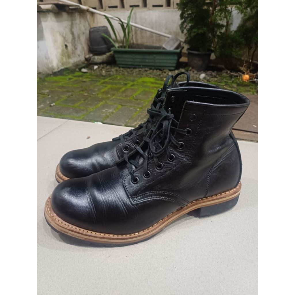 Hawkins, Sepatu Boots Kulit Asli, Size 42, Insol 270, Kualitas Terbaik Seperti Baru