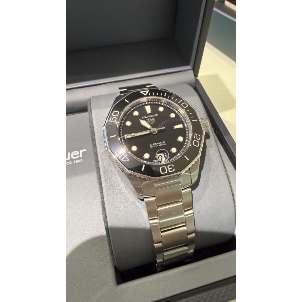 Tag Heuer Original 36mm Aquaracer Black Steel