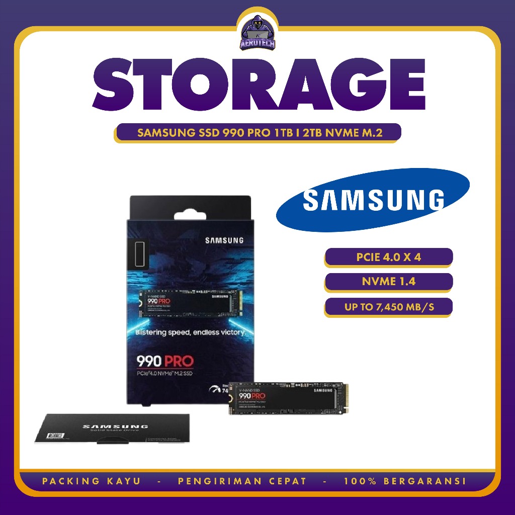 Samsung SSD 990 PRO 1TB I 2TB NVMe M2 990PRO PCIe 4.0