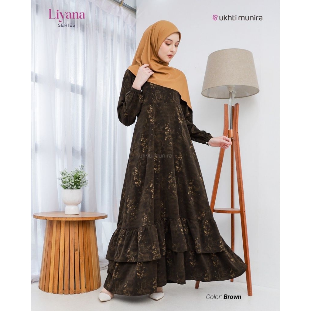 Gamis LIYANA | Gamis Alea Foil Premium | Gamis Pesta by UKHTI MUNIRA [ORIGINAL]