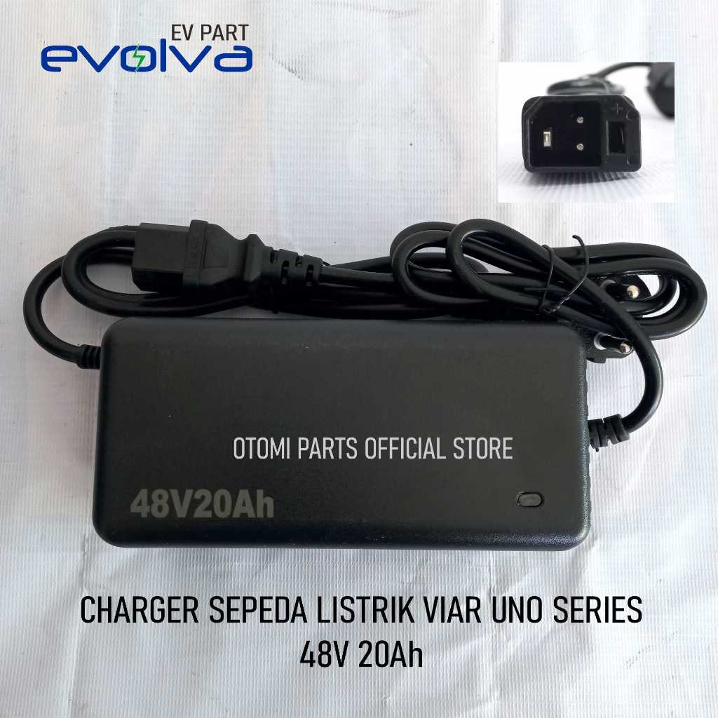 EVOLVA - CHARGER SEPEDA LISTRIK VIAR 48V TIPE AKASHA UNO