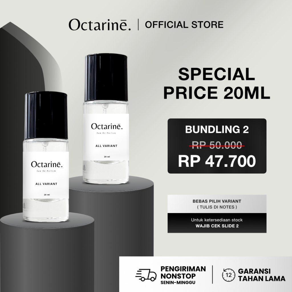 [ PROMO ] Promo Bundling 2 Botol Parfum 20ml Bebas Pilih Varian - by Octarine Perfume